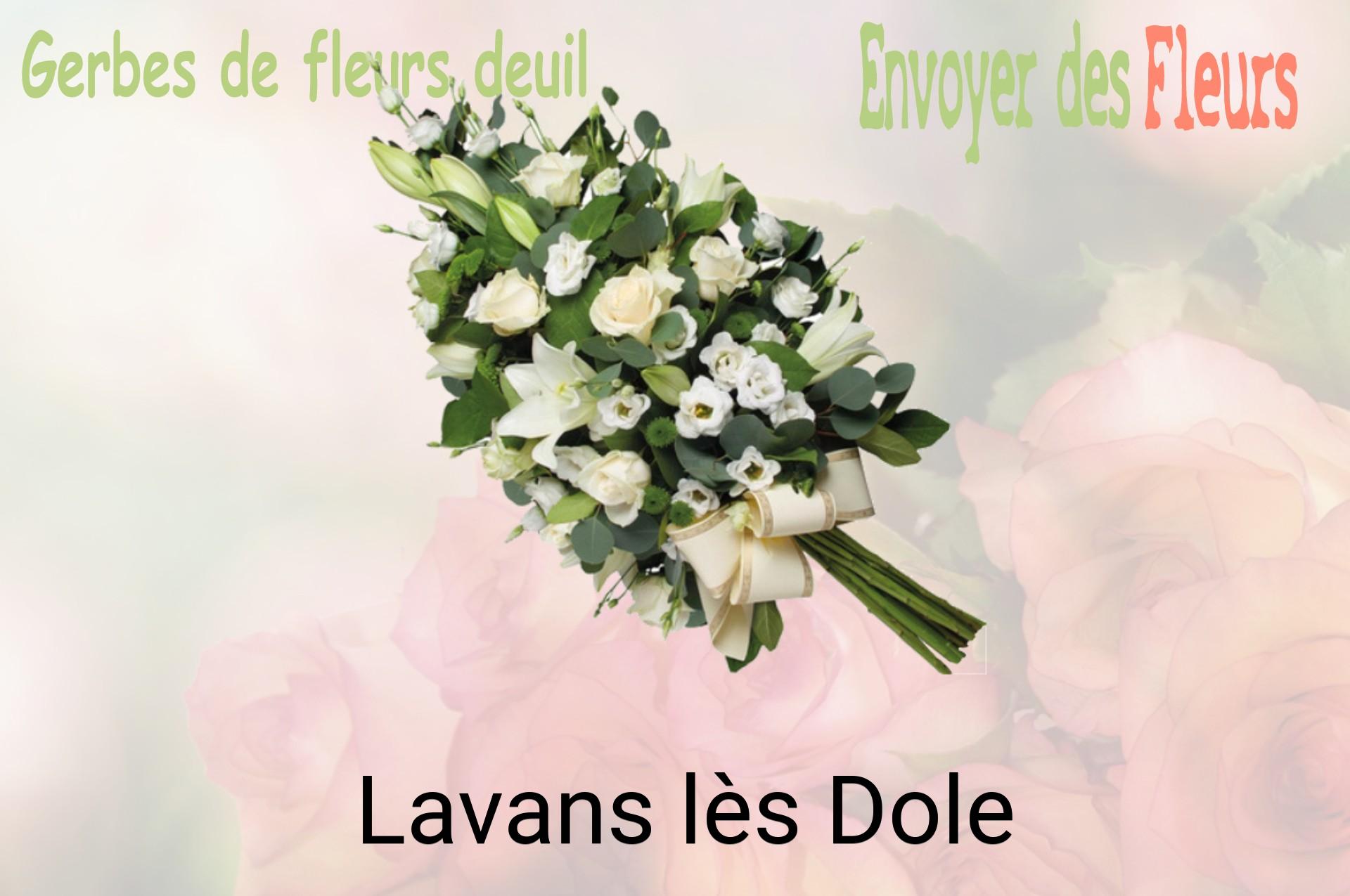 Gerbe de fleurs de deuil livrée à Lavans-lès-Dole